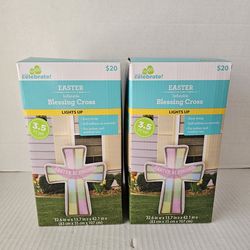 Easter Blessings Inflatable Cross NEW