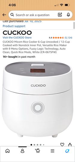 Cuckoo Rice Cooker (Rarely Used)