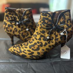 Leopard Stiletto Boots