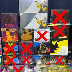 Pokemon ETB/UPC/Vunion Boxes For Sale Dm For Prices