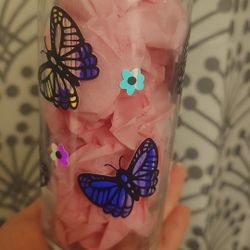 Butterfly Glass Cup