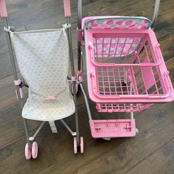 Play Stroller &  basket 