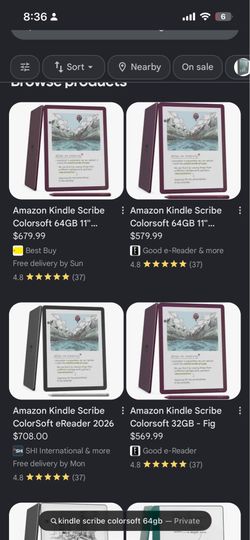 Kindle scribe 64gb
