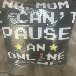 Pillow , No Mom , Can’t Pause An Online Game 