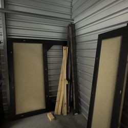 Queen bedframe with nightstands