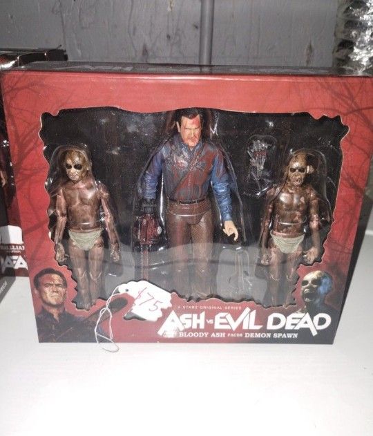 Ash Vs Evil Dead Army Of Darkness 3 Pack Halloween Horror Action Figure