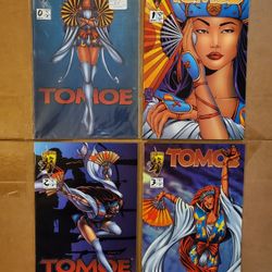 TOMOE #0 1 2 3 (CRUSADE COMICS/1995/TUCCI/AMANDA CONNER) COMPLETE SET LOT OF 4