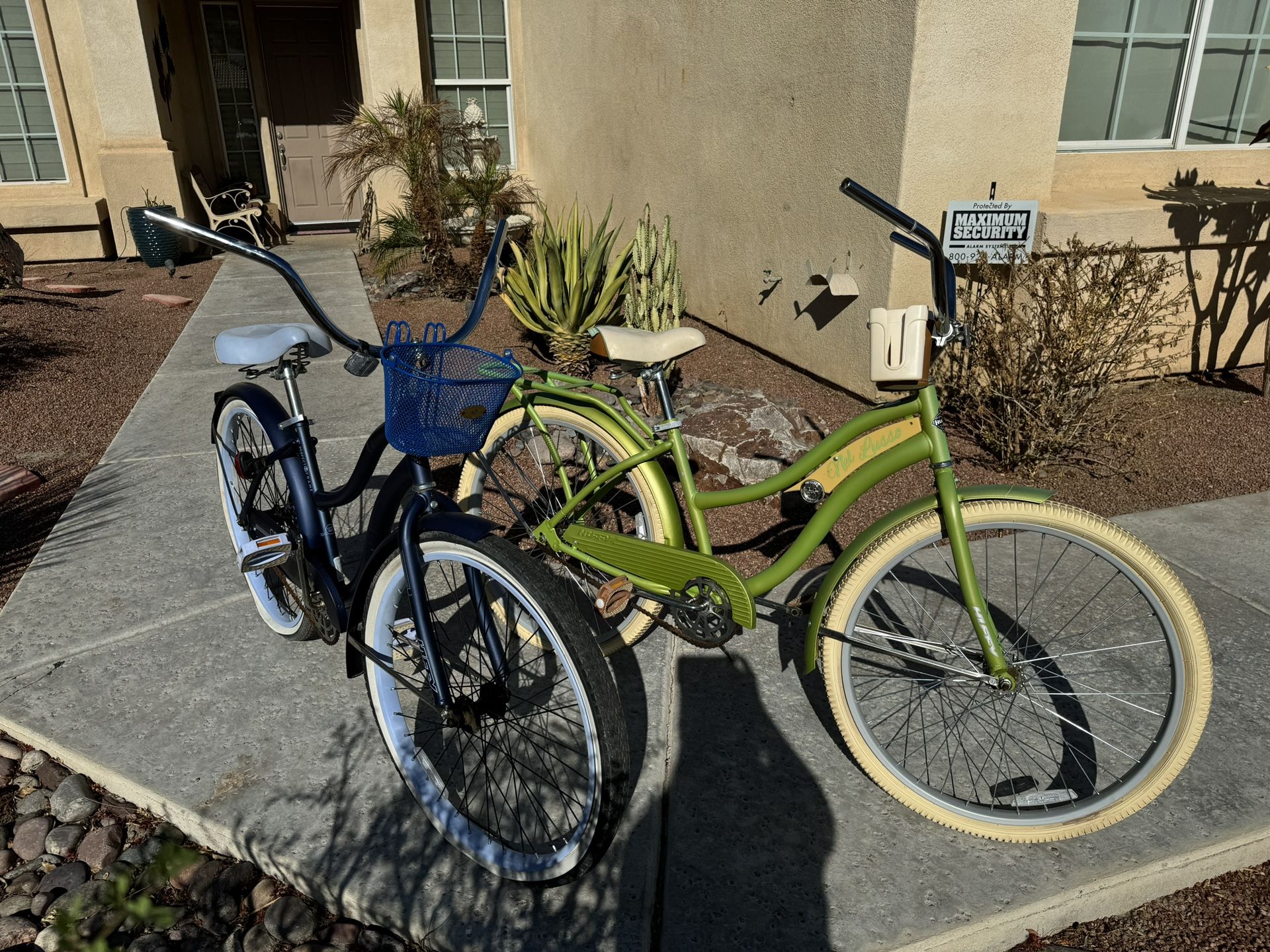 Beach Cruiser Bike (Green And Blue)