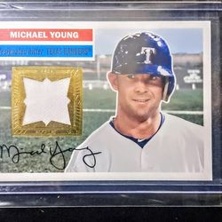 Michael Young Rangers Memorabilia Card