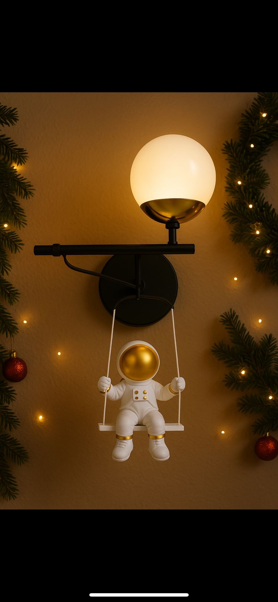 Modern Astronaut Wall Light