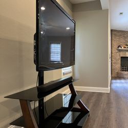 55" Plasma TV with Stand - Good Condition 