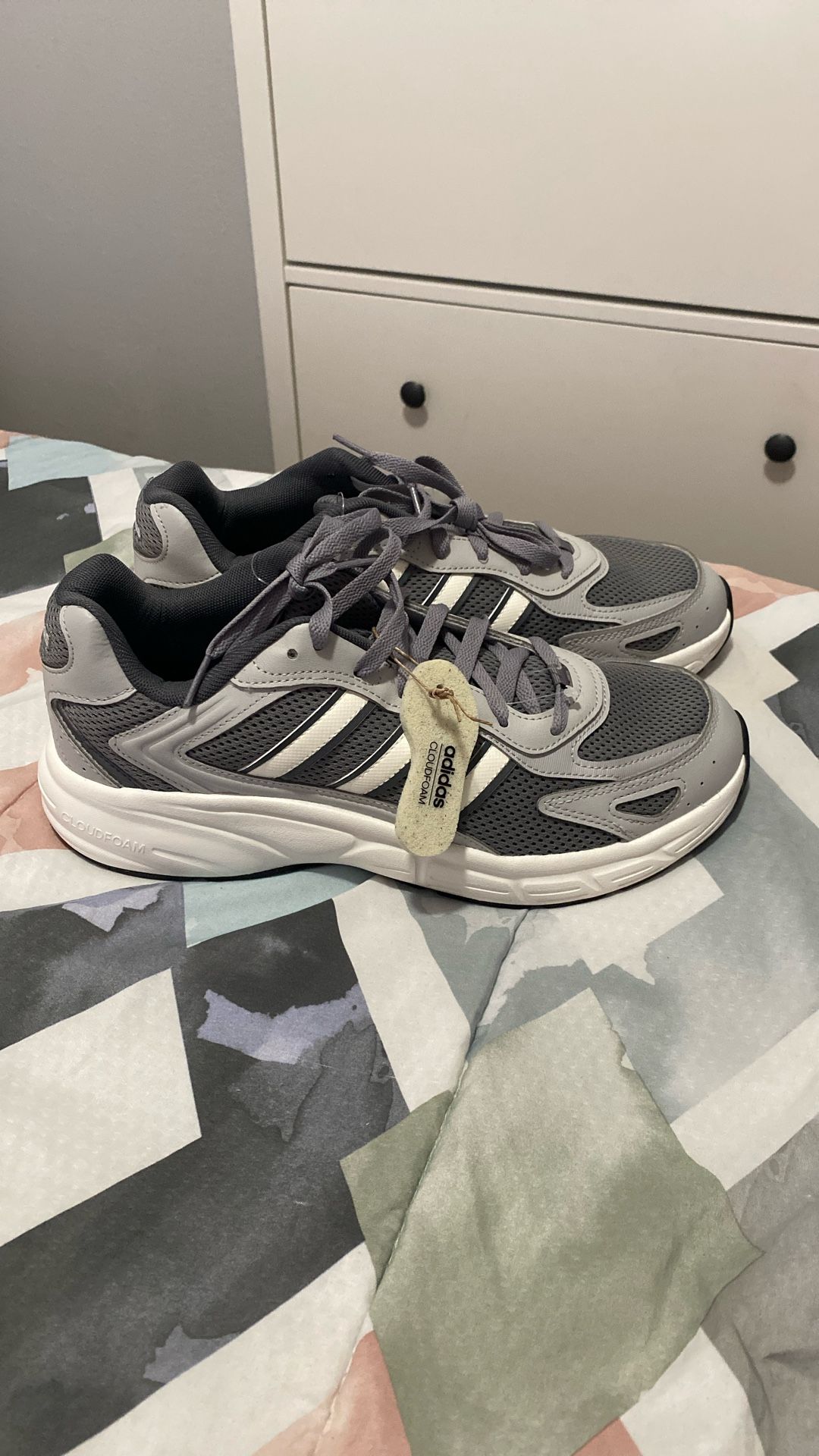 New Adidas Eclyptix 2000 'Grey White' Mens 10