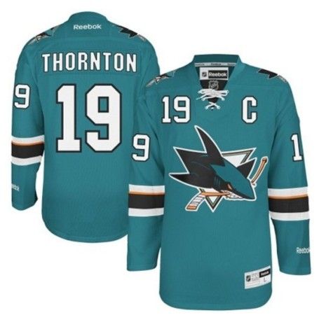 Joe Thornton San Jose Sharks Reebok Premier Teal Home Jersey (Green)