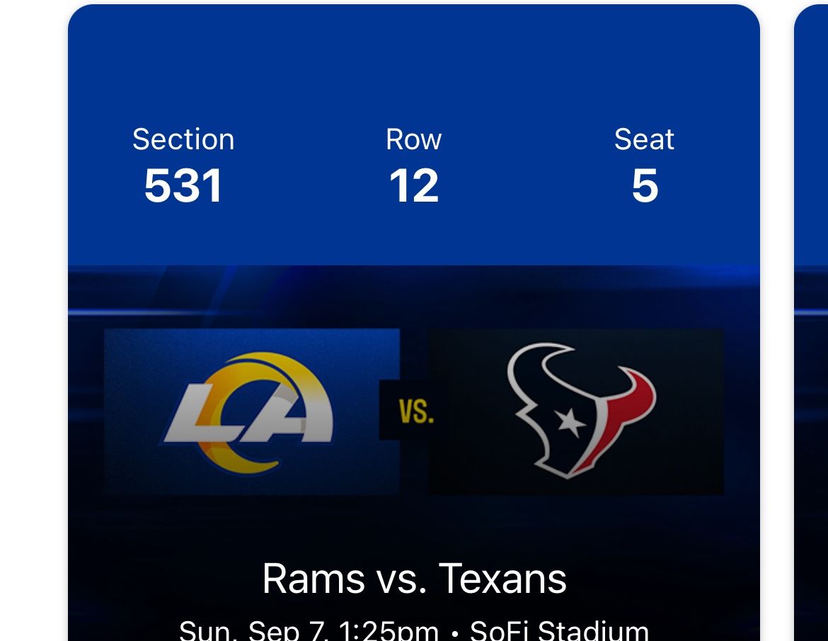 Tickets To Rams Vs Texans