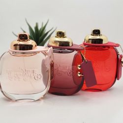 Coach
 
✨️Love Eau de Parfum
3.4 fl
 
✨️Wild Rose Eau de Parfum
3.4 fl 
 
✨️Floral Eau de Parfum
3.4 fl 