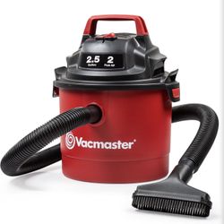 Vacmaster 2.5-Gallon* 2 Peak HP Wall Mountable Wet/Dry Vacuum – VOM205P 1101