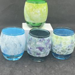 Disney Star Wars Planetary Glassware ThinkGeek 2015 Set 4 Bar  10 Oz Cups Glass   This Disney Star Wars Planetary Glassware ThinkGeek 2015 Set 4 Bar 1