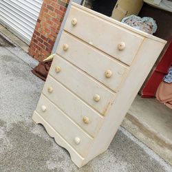 Antique Tall Dresser - Solid wood!

