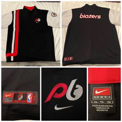 Vintage Nike Portland Trail Blazers NBA Team Issued Pre-Game Shirt