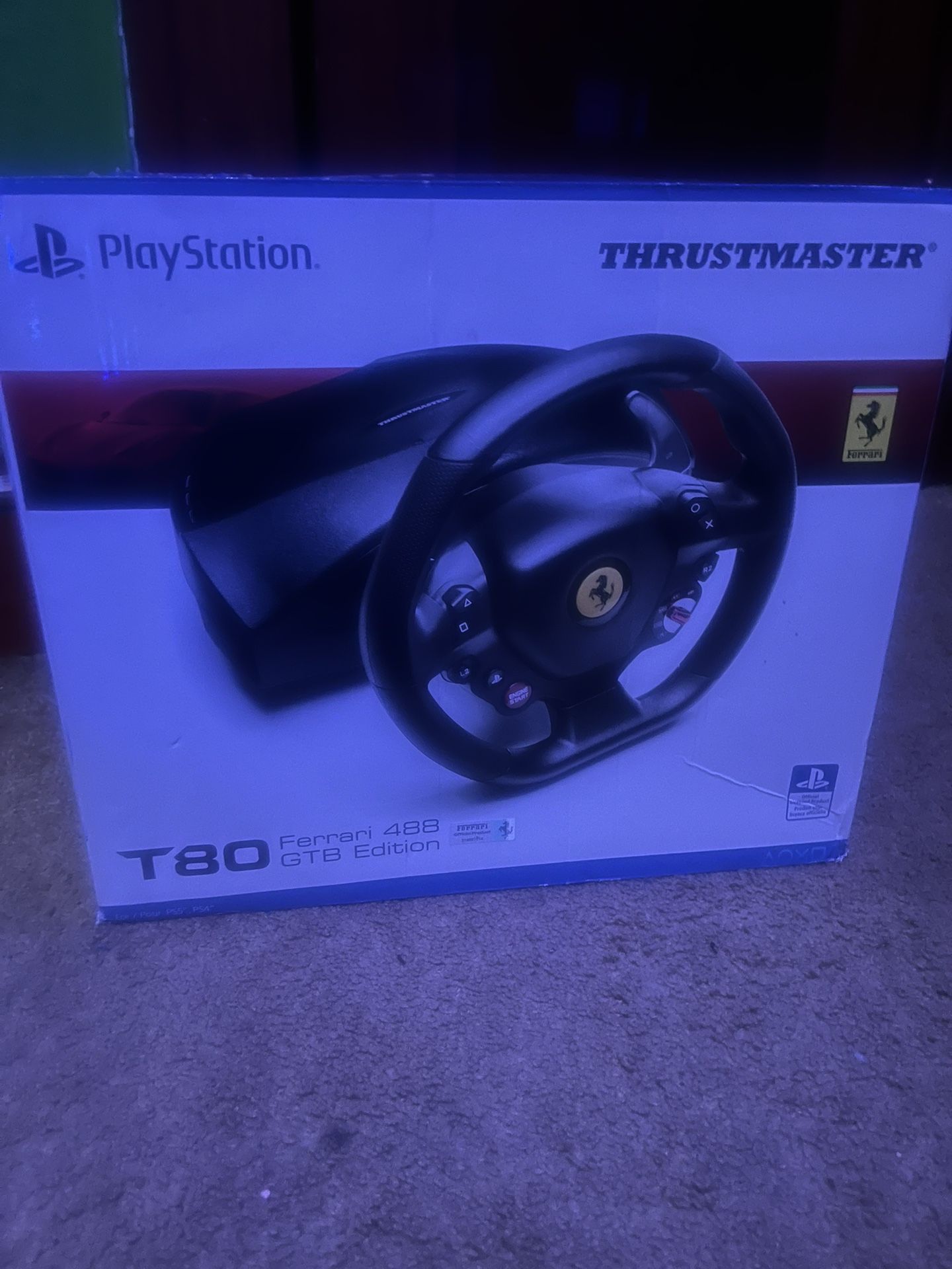 T80 PS5 and PS4 Steering Wheel 