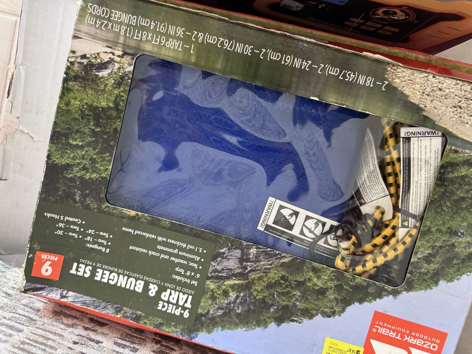 Tarp And Bungee Set