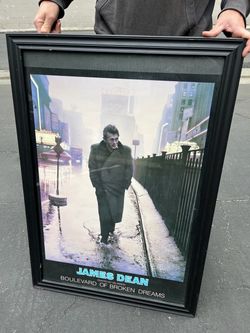 MUST SELL james dean boulevard of broken dreams large framed poster wall art home decor