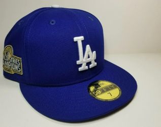 Dodgers 2020 World Series Gold Patch Hat Size 7