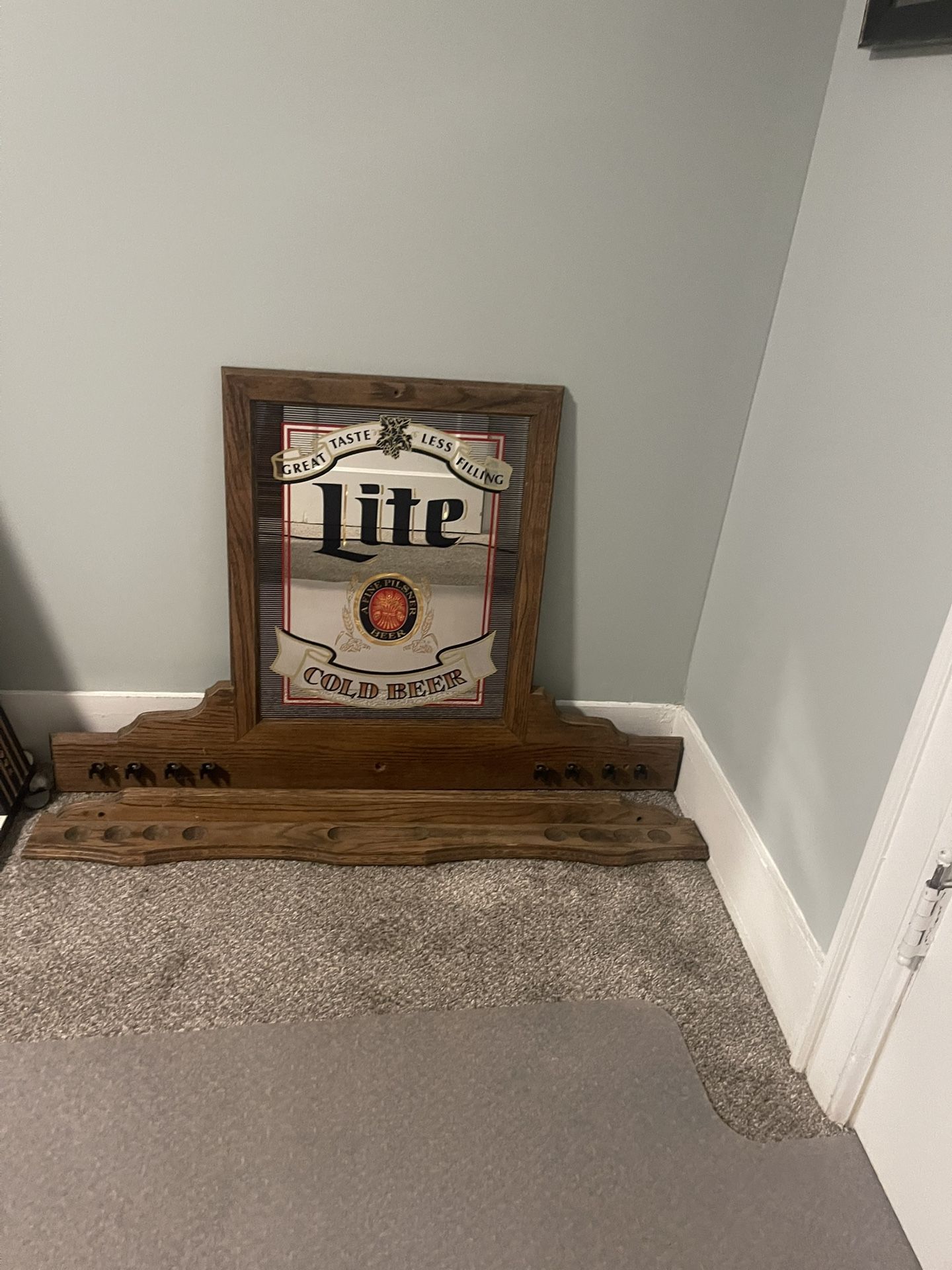 Miller Lite Pool Cue Holder