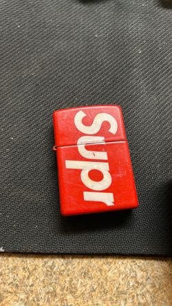 Authentic Supreme Red Logo Zippo Lighter (SS18)