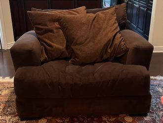 Oversized Chocolate Brown Chair