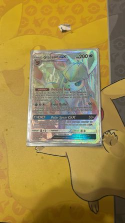 POKEMON ULTRA PRISM GLACEON GX #159 SECRET RARE HOLO