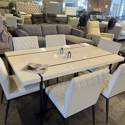 Contemporary white table