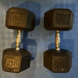 95 Pound Dumbbells 