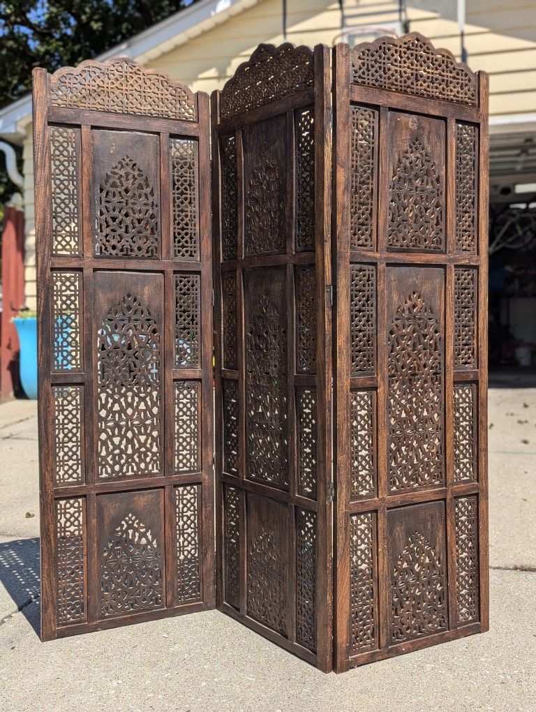 Antique Moroccan Screen Room Divider