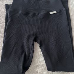 Bombshell Sportswear Ribbed Black Leggings 