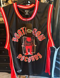 New Black & Red Death Row Records Basketball Jersey