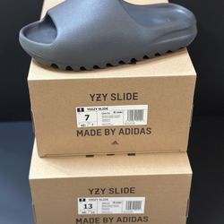 BRAND NEW YEEZY x ADIDAS SLIDES “GRANITE” FOR SALE!!! GS SIZE 7 $120 MEN SIZE 13 $130