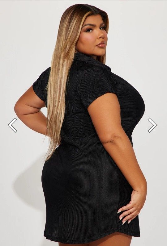 Fashion Nova Mini Shirt Dress Size 3x