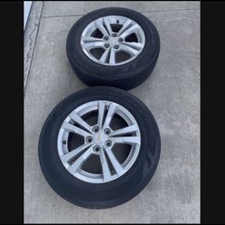 2 -  225/65r17 5x4.5 Stock Chevy Impala Equinox Honda Civic Accord Camry Corolla Rav4 Tacoma Rims Wheels Tires!!!!!!!