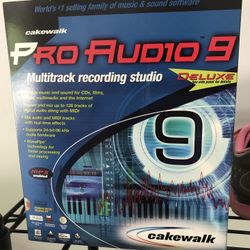 Cakewalk Pro Audio 9 Deluxe Multitrack Recording Software