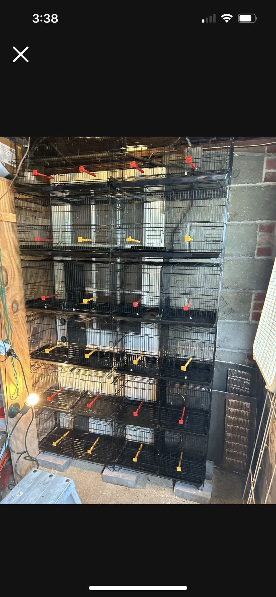 Canary, finch, Parakeet Breeding Cages Stacked Cages 