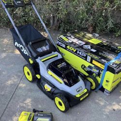 RYOBI 40V HP Brushless 20 in. Cordless Battery Walk Behind Push Mower with 6.0 Ah Battery and Charger
