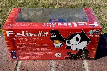 Jada Toys Felix the Cat 1953 Candy Blue Chevy Pick Up 1:24 Jada Toys Felix the Cat 1953 Candy Blue Chevy Pick Up 1:24