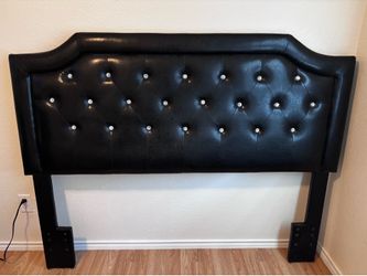 Black headboard w/ rhinestones - Queen