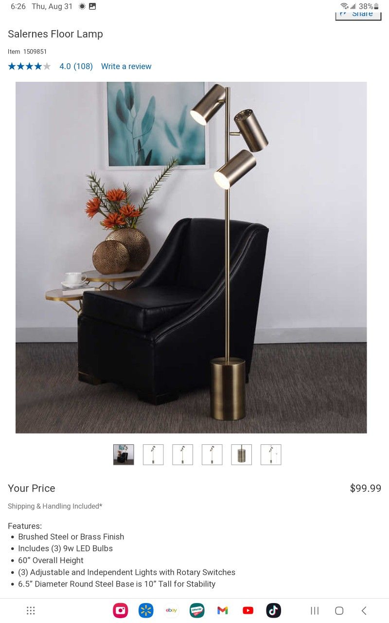 Salernes Floor LAMP