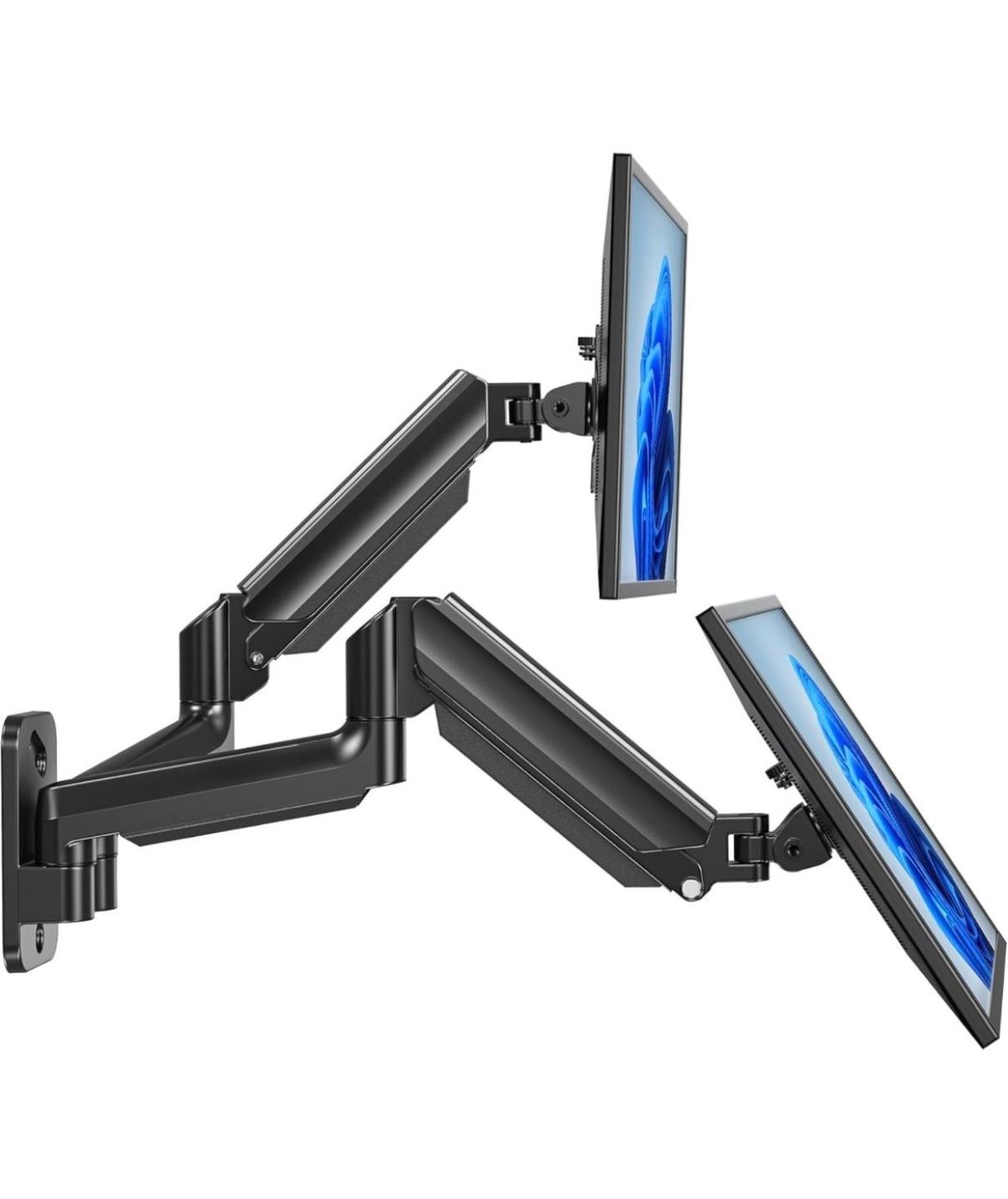 HUANUO Dual Monitor Wall Mount up to 32 inch Screens, Wall Monitor Mount with Gas Springs System, Height Adjustable Tilt, Swivel, πβ
β’ Retails $59.99
