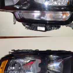 19-24 RAM 2500/3500 Halogen Headlight Set Left/Right OEM (contact info removed)7AE/(contact info removed)6AE