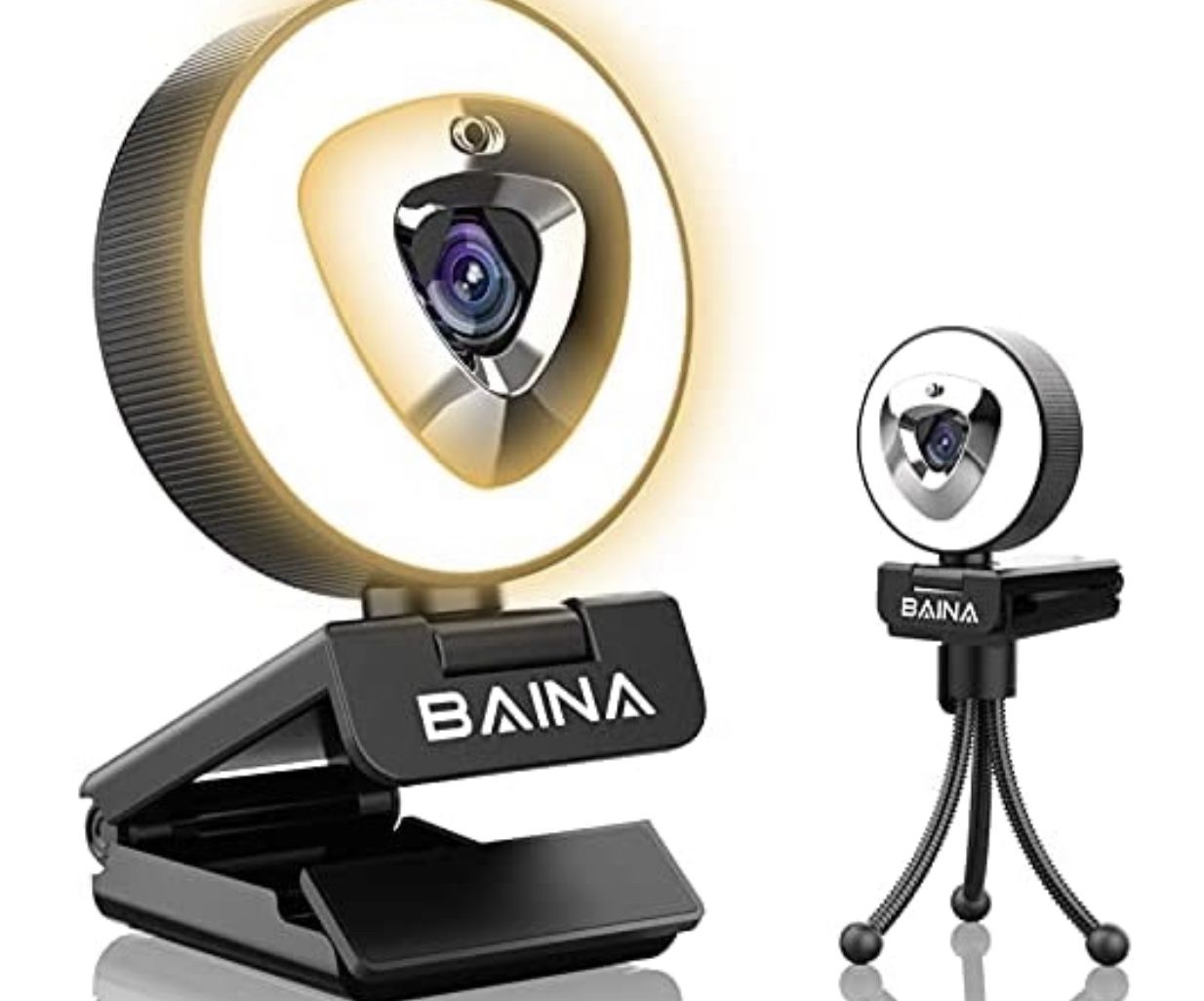 Stream WebCam with ring light and microphone