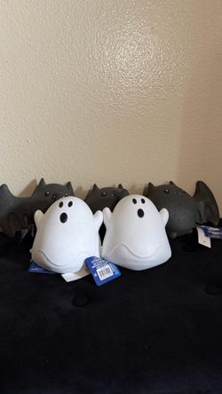 ghost and bat squishies