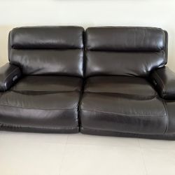 2 Leather Reclinable Sofa
